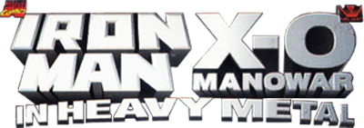 Iron Man X-O Manowar in Heavy Metal logo for Sega Saturn